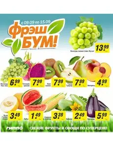 Акционная газета Гиппо, действующая с 2025-09-10 по 2025-09-15.