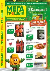 Акционная газета Грошык, действующая с 2026-01-05 по 2026-01-18.