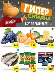 Акционная газета Гиппо, действующая с 2026-01-20 по 2026-01-26.