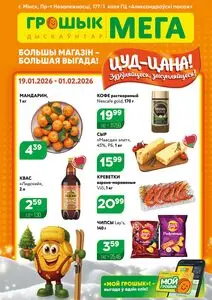 Акционная газета Грошык, действующая с 2026-01-19 по 2026-02-01.