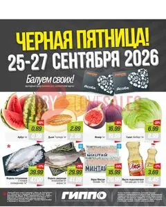 Акционная газета Гиппо, действующая с 2026-09-25 по 2026-09-27.