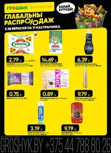 Акционная газета Грошык, действующая с 2026-09-28 по 2026-10-11.